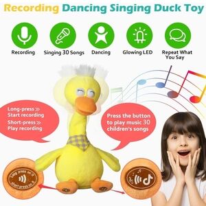 Dancing Singing Yellow Duck Toy
